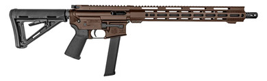 Diamondback DB1418P071 DB15 9mm Luger 32+1 16, Midnight Bronze Rec/M-Lok Handgaurd, Carbon Lower, Black Magpul CTR Stock/K2 Grip, Flash Hider, Rifle