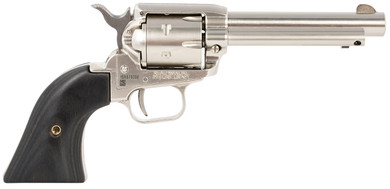 Heritage Mfg RR22NI4BW Rough Rider 22 LR 6 Shot, 4.75 Black Nitride Steel Barrel, Black Nitride Zinc Alloy Frame, Black Cylinder, Black Laminate Grip, Manual Safety, Exposed Hammer, Rimfire Revolver
