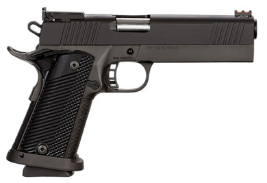 Rock Island 51738 Pro Ultra Match HC 40 S&W Caliber with 5 Barrel, 16+1 Capacity, Overall Black Parkerized Finish Steel, Beavertail Frame, Serrated Slide & Black G10 Grip, Pistol