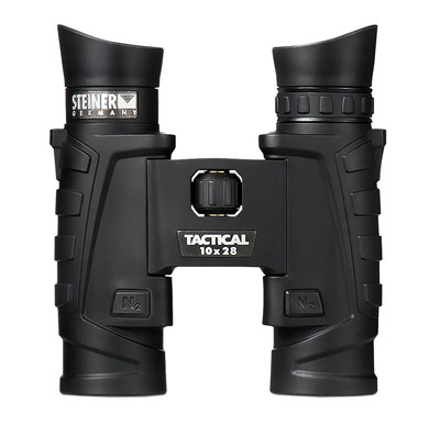 Steiner 2004 T1028 Tactical 10x28mm Roof Prism, Fast-Close Focus, Black Makrolon w/Rubber Armor, Binoculars