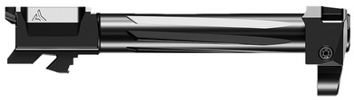 Radian Weapons H0005 Ramjet & Afterburner Combo 9mm Luger, Compatible w/Glock 17 Gen5, Black Stainless Steel Fluted Barrel, Handgun Barrel