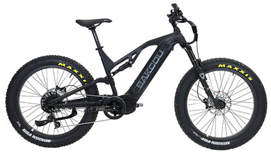 Bakcou E-bikes BSC19BB21 Scout Large Matte Black 19 Frame, 11 Speed Sram NX, 11-42t Rear Cassette BafangUltra Mid-Drive Motor, Electric Bike