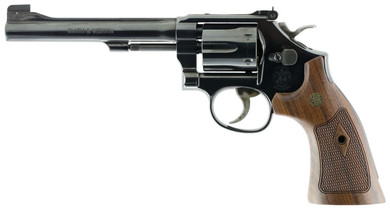 Smith & Wesson 150718 Model 48 Classic 22 WMR Blued Carbon Steel 6 in Barrel, 6rd Cylinder & K-Frame, Wood Grip , Revolver Smith & Wesson 150718 Model 48 Classic 22 WMR Blued Carbon Steel 6 in Barrel, 6rd Cylinder & K-Frame, Wood Grip , Revolver