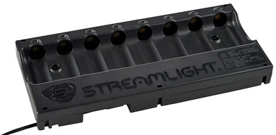 Streamlight 20231 8-Unit Bank Charger Black SL-59/CR123A Battery 100V/120V/AC
