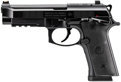 Beretta J92XFMSDA21 92GTS 9mm Luger 18+1 4.70 in Black Inox Steel Barrel, Black Cerakote Optic Ready/Serrated Steel Slide + Aluminum Frame w/Beavertail & Picatinny Rail, Pistol