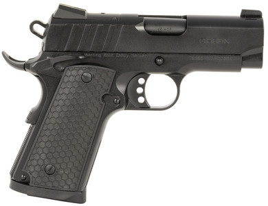 Girsan 391041 MC1911 SC Influencer Sub-Compact 45 ACP 6+1 3.40 Blued Steel Barrel, Black Cerakote Optic Ready/Serrated Steel Slide & Frame w/Pic Rail & Beavertail, Gray Poly Grip, Pistol
