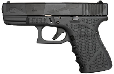 Weapon Works G19 Gen3 Compact Frame 9mm Luger 15+1 4.02 Black Steel Barrel, Urban Dazzle Grey w/Mesh Stippling Serrated Steel Slide & Poly Frame w/Pic Rail, USA Made, Pistol