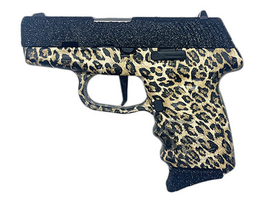 SCCY Industries DVG1PBLP DVG-1 Sub-Compact Frame 9mm Luger 10+1 3.10 Stainless Quadlock Barrel, Black Glitter Optic Ready/Serrated Stainless Steel Slide, Black Leopard Poly Frame & Grip, Pistol