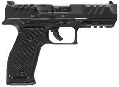 Walther 2880032 PDP Steel Frame Full Size Frame 9mm Luger 10+1 4.50 Black Steel Barrel, Matte Black Tenifer Cerakote Optic Ready/Serrated Steel Slide, Black Steel Frame w/Pic Rail, Textured Wraparound Grip, Pistol