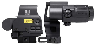 Eotech HHSSTC HHSSTC EXPS & G33 Magnifier Matte Black 1x/3x 1.20 x 0.85 1 MOA Red Dot/68 MOA Ring