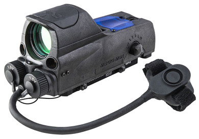 Meprolight USA 0687703 MOR PRO Black 1 x 30 mm 2.2 MOA Dot/Bullseye Reticle Red & IR Laser