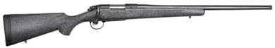 Bergara B14LM5013C B-14 Ridge 7mm PRC 3+1 22 Graphite Black Cerakote #5 Contour Threaded Barrel, Graphite Black Cerakote Drilled & Tapped Steel Receiver, Black/Gray Speckled Fixed w/SoftTouch Synthetic Stock, Rifle