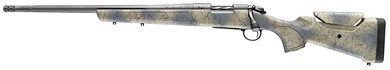 Bergara B14LM8013L B-14 Wilderness Sierra 7mm PRC 3+1 22 Sniper Gray Cerakote #5 Fluted Threaded Barrel, Sniper Gray Cerakote Steel Receiver, Wilderness Camo w/Black Webbing Fixed w/SoftTouch Synthetic Stock, Left Hand, Rifle