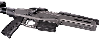 Bergara BPR36308 Premier MgMicro Lite 308 Win 5+1 18 Graphite Black Cerakote Carbon Fiber Threaded Barrel, Drilled & Tapped Receiver, Arca Rail Forend, Cheek Riser & M-LOK Slots Tungsten Gray Aluminum Stock, Carbon Fiber Grip, Ambi, Rifle