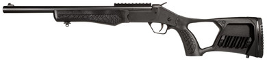 Rossi SSPS45-BK Tuffy Single Shot 45 Colt (Long Colt)/410 Gauge 1rd 16 Matte Black Steel Barrel, Matte Black Pic Rail Receiver, Black Synthetic Thumbhole w/Shell Holder Stock, Black Overmolded Grip, Rifle