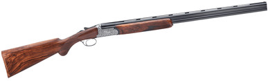 Rizzini USA 410141029 Round Body EM Full Size 410 Gauge Break Action 2rd 29 Vent Rib Barrel, Coin Anodized Silver Receiver, Fixed w/Prince of Whales Grip Grade III Turkish Walnut Stock, Shotgun