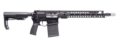Patriot Ordnance 02063 Rogue 308 Win 20+1 13.75 Black Nitride Steel Threaded Barrel, Black Cerakote Pic Rail Aluminum Receiver, M-LOK Handguard, 6 Position MFT Minimalist Black Synthetic Stock, MFT Engage Grip, Ambi, Rifle