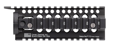 Daniel Defense 0100510001 Omega Rail 7 in Carbine Length Style Made of Aluminum with Black Anodized Finish & Picatinny Rail for AR-15