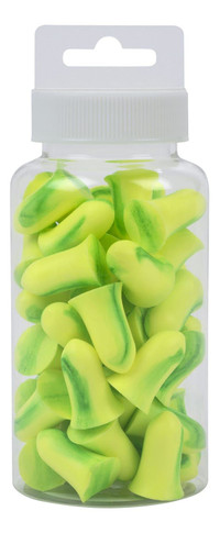 Allen 4116 Ultrax Tapered Foam Foam 32 dB Yellow/Lime Green 25 Pair