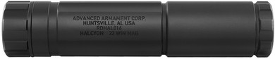 Advanced Armament 64283 Halcyon 22 Cal Rimfire Rated Up To 5.7x28mm, Modular Design, Black Titanium/Steel, 1/2 in-28 tpi DT Mount