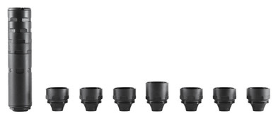 Dead Air ODESSA9 Odessa-9 Suppressor, 9mm Luger 1.1 in Black Nitride 1/2 in-28/M13.5x1mm LH