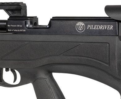 Hatsan USA HGPILE62 Piledriver Air Rifle 62 Cal Rifled Steel Barrel, Carbon Fiber Air Cylinder, Synthetic Thumbhole Bullpup Stock w/Elevation Adj Cheek Rest, Combo Pic & 11mm Dovetail Optic Rail, Air Rifle