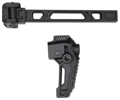 Strike Industries FSADUALSTOCK Black 6061-T6 Aluminum 9.44 OAL 1913 Pic Rail Mount, Stock