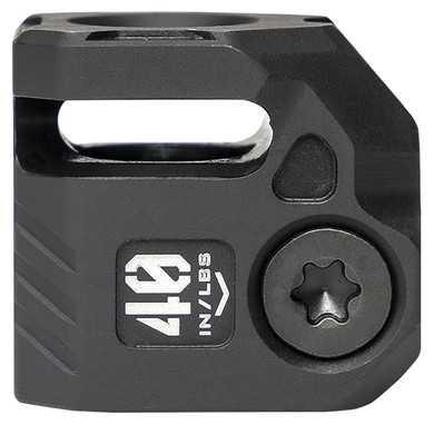 Strike Industries MCQUAD Micro Threaded Compensator Black Steel 0.89 OAL Compatible w/ 9mm/357 SIG