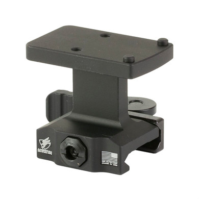 American Defense Mfg. AD-RMR, Quick Detach Mount, 1.93 in High, Fits Trijicon RMR, Anodized Finish, Black AD-RMR-LW-H-STD