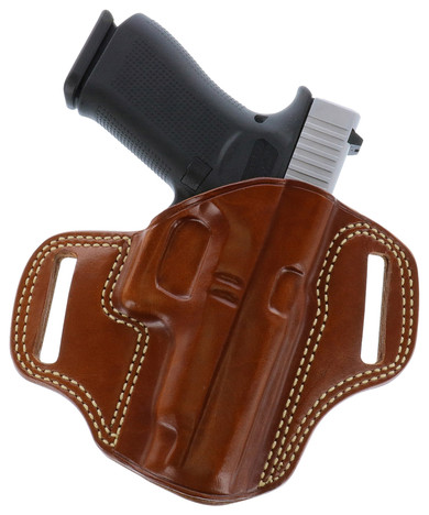 Galco CM158 Combat Master OWB Tan Leather Belt Slide Fits S&W J Frame Fits Charter Arms Undercover Right Hand, Holster