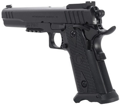 Girsan 395075 Witness2311 10mm Auto 15+1 6 Black Steel Barrel, Black Optic Ready/Serrated Steel Slide, Black Poly Frame w/Beavertail & Pic Rail, Black Checkered Poly Grip, Ambi, Pistol