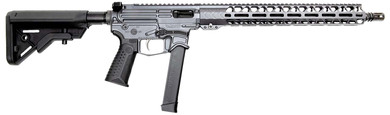 Battle Development XIPHOS001 Xiphos 30+1 16 Black Barrel, Combat Gray Pic Rail Aluminum Receiver, M-LOK Handguard, Black Synthetic Stock, Adj Black Grip, Rifle
