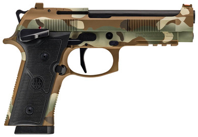 Beretta SPEC0733A10 92XI Combat Full Size Frame 9mm Luger 10+1 4.70 Black Inox Steel Barrel, Multicam Cerakote Serrated Steel Slide, Multicam Cerakote Steel Frame w/Beavertail & Pic Rail, Black Textured Grip, Ambi, Pistol