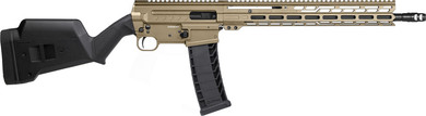 CMMG 94AC80FCT Dissent BR4 *CA Compliant 9mm Luger 10+1 16.10 Black Nitride Threaded Barrel, Coyote Tan Cerakote Pic Rail Aluminum Receiver, Magpul SGA Black Poly Stock, Rifle