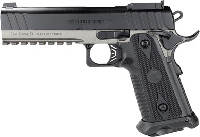 Girsan 395029 Witness2311 9mm Luger 20+1 5 Stainless Bull Barrel, Black Cerakote Optic Ready/Serrated Steel Slide, Tungsten Cerakote Steel Frame w/Beavertail & Pic Rail, Black Poly Grip, Ambi, Pistol