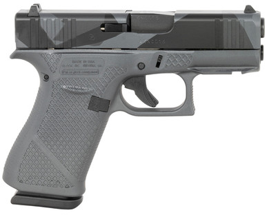 Glock UX4350204FR G43X Sub-Compact Frame 9mm Luger 10+1 3.41 Black Steel Barrel Urban Dazzle Grey w/Mesh Stippling Serrated Steel Slide Urban Dazzle Grey w/Mesh Stippling Poly Frame w/Beavertail Ambi, USA Made, Pistol