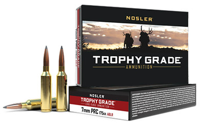 Nosler 61239 7mmPRC 175gr Nosler AccuBond Long-Range 20 Per Box/10 Case, Centerfire Rifle Ammo