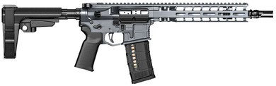 Radian Weapons R0034 Model 1 Pistol 223 Wylde 30+1 10.50 Black Cerakote Match Grade Threaded Barrel, Radian Gray Cerakote Pic Rail Aluminum Receiver, Black Buffer Tube, Black Magpul Grip, Ambi, Rifle