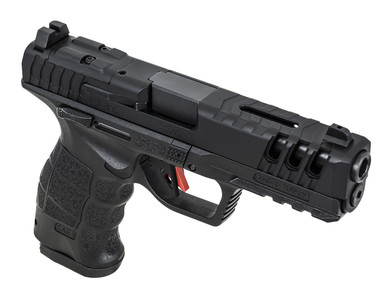 SAR USA SAR9G3BL SAR9 Gen3 Full Size Frame 9mm Luger 17+1 4.40 Black Steel Barrel, Black Cerakote Serrated Steel Slide, Black Cerakote Poly Frame w/Pic Rail, Black Poly Grip, Pistol