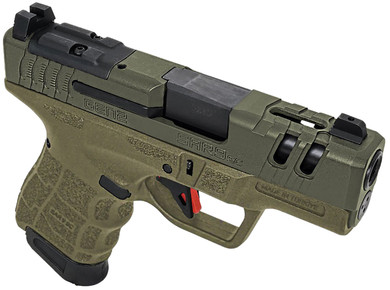 SAR USA SAR9SCG2OD SAR9 SC Gen2 Sub-Compact Frame 9mm Luger 15+1 3.30 Black Steel Barrel, OD Green Cerakote Steel Optic Ready/Ported/Serrated Slide, OD Green Poly Frame, OD Green Poly Grip, Pistol