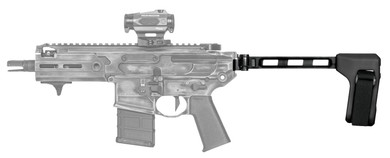 SB Tactical FS1913-01-SB FS1913-01-SB Side Fold Black Synthetic with 9.60 OAL & Nylon Strap for AR-Platform with 1913 Pic Rail (Tube Not Included), Brace