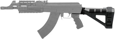 SB Tactical SBM4701SB SBM47 Black Synthetic 11 OAL & Nylon Strap for AK-47, AK-74, Brace
