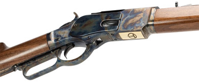 Taylors & Company 240002 1873 TC73 9mm Luger 10+1 18 Blued Threaded Barrel, Color Case Hardened Receiver, Walnut Fixed Stock, Right Hand, Rifle