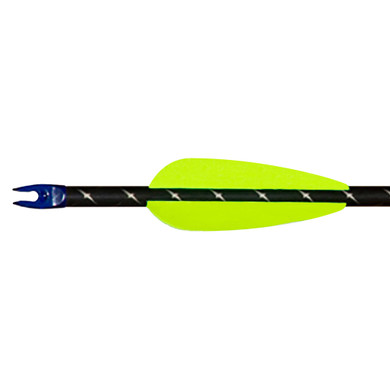 AAE Elite Plastifletch Vanes Yellow 2375 in 100 pk EPA23YE100