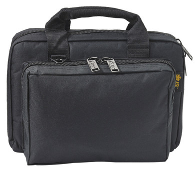 US PeaceKeeper P21105 Mini Range Bag Water Resistant Black 600D Polyester with 8 Mag Pockets, Lockable Zippers & Wraparound Handles 12.75 in L x 8.75 in H x 3 in D Exterior Dimensions