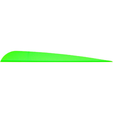 AAE Trad Vanes Bright Green 5 in 50 pk TRAD50BG50