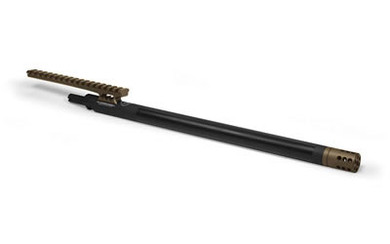 Adaptive Tactical TAC-HAMMER, Barrel, 22LR, 16 in, Black/Earth, Top Rail, Threaded, 1/2x28 TPI Thread, Ruger 10/22 Takedown AT-07008