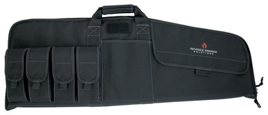 Advance Warrior Solutions RA36RCBL Raptor 36 in Black Polyester for Tactical Rifle, 4 Mag Pouch