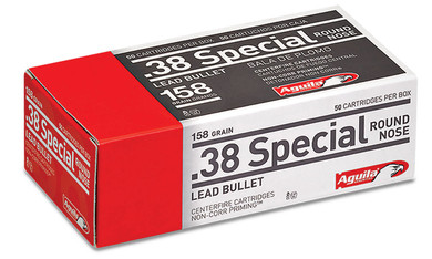 Aguila 38 Special 158 GR Lead Round Nose 50 Bx/ 20 Cs