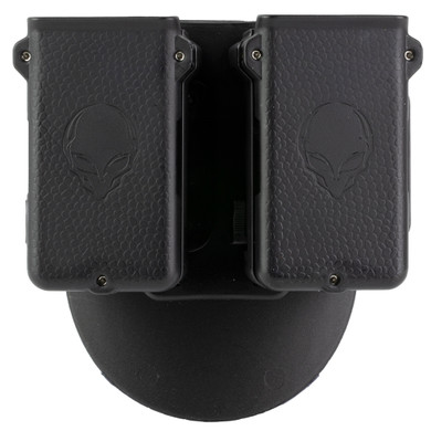 Alien Gear Holsters Cloak Tuck, OWB Dual Magazine Holster, Fits (2) Double Stack 9mm/40 S&W Magazines, Black CMCD-4-4-R-15-D